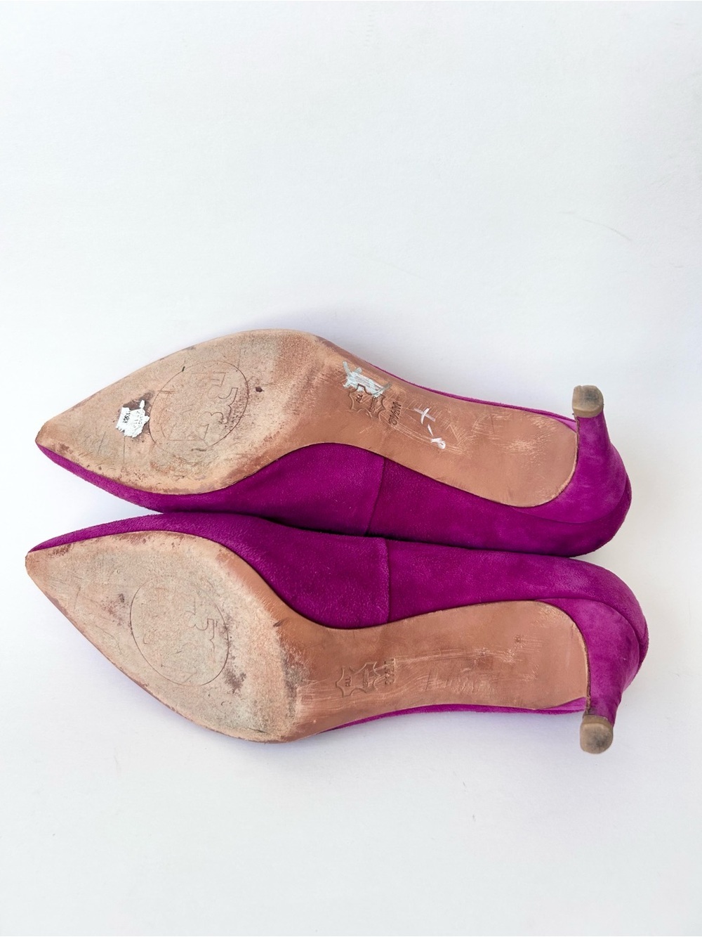 Tory Burch Purple Suede High Heel Pumps Size 8.5 - Picture 8 of 10